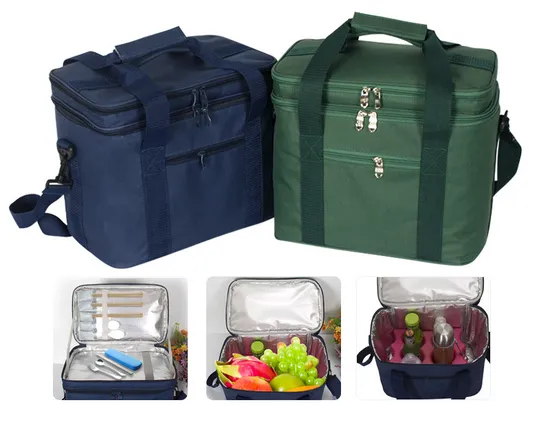 Large Capacity Oxford Thermal Insulation Picnic Travel Portable Food Insulated Cooler Bags